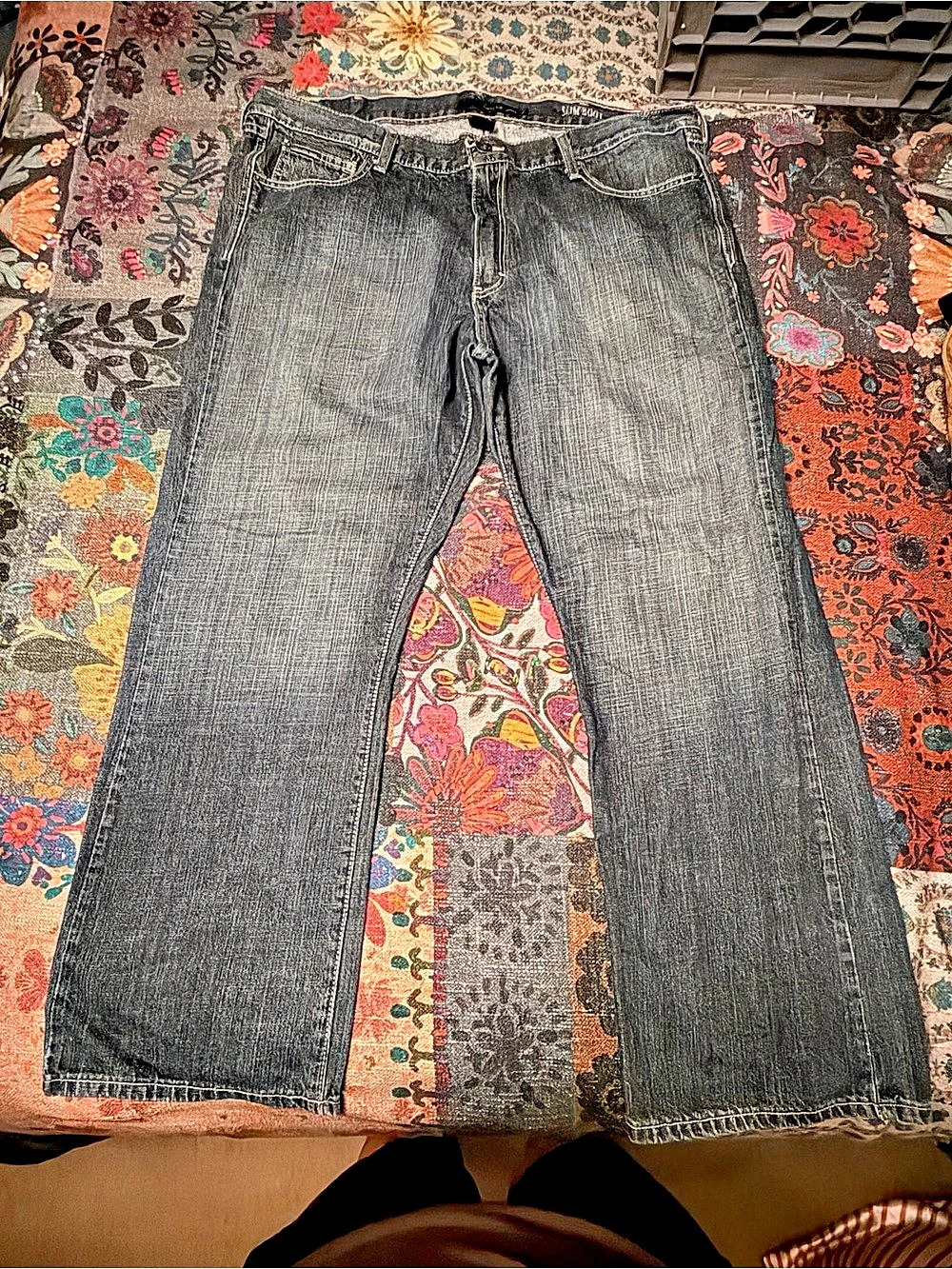 Calvin Klein Jeans Slim Bootcut Jeans Blue Waist 40